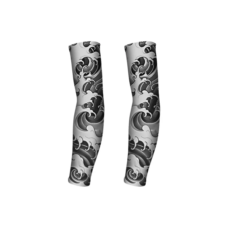 GXT Other Riding Equipment Cycling Arm Warmers Outdoor Unisex Shredded Milk/ice-23