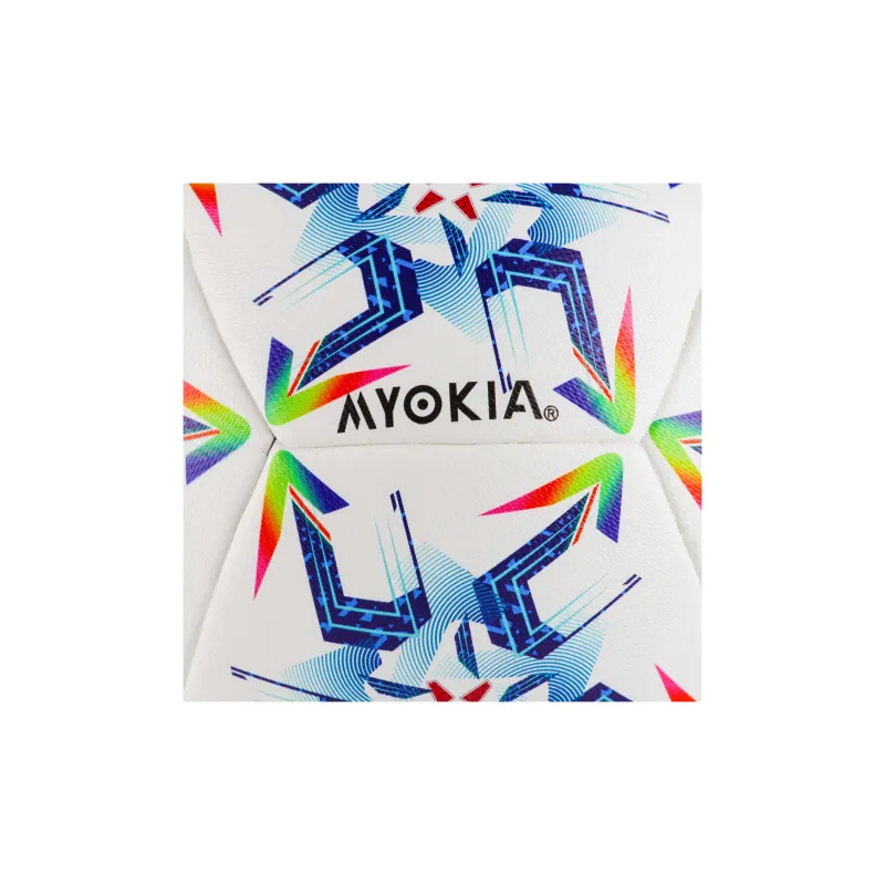 MYOKIA Size 5 Ball Soccer PU Seamless Thermal bonding Unisex Blue Green-5