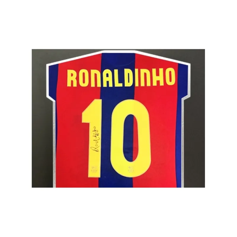 Three For 07-08 Ronaldo Ronaldinho Signed Soccer Apparel Jersey With SA Certificate Collection-2