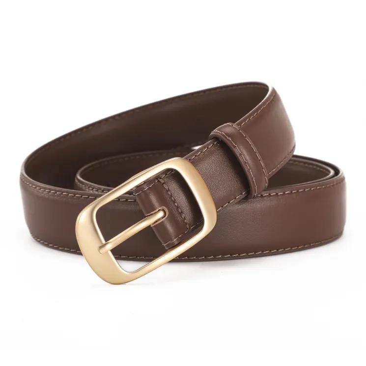 AOKANG Top Grain Cow Leather Belts Women's Multiple Colors Width 2.9cm-9
