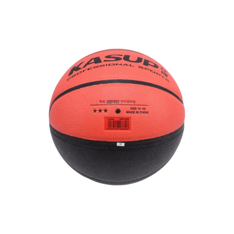 KASUP PU Basketball Orange Black Size 7 Training Unisex-3