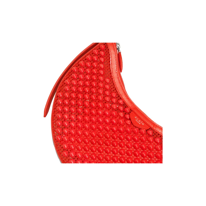 Alaia Polyamide Handbag Shoulder Bag Small Size Women's Orange-2