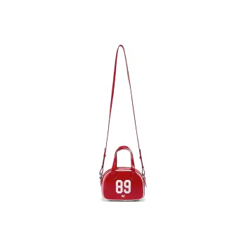 Crying Center PU Crossbody Bag, Handbag Regular Unisex Red/Black