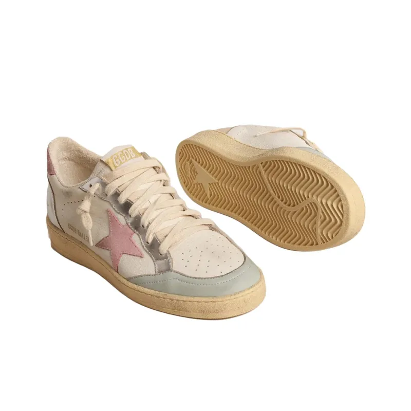 Golden Goose Ball Star Low-top Leather Sneakers-4