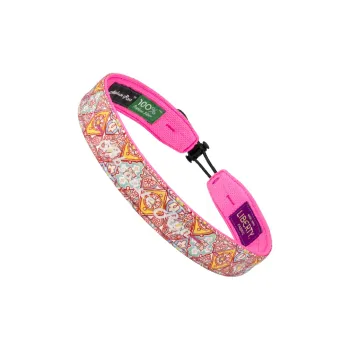 Absolute Run Sweatbands Elastic Moisture-Wicking Antibacterial Running Marathon Fitness Yoga Pilates 58±4cm Pink
