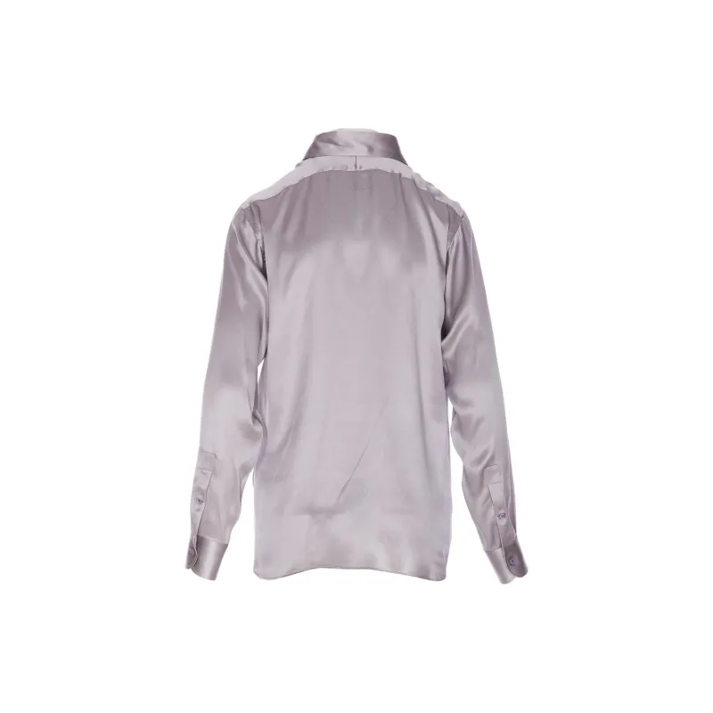 TOM FORD Fluid Charmeuse Satin Shirt-1