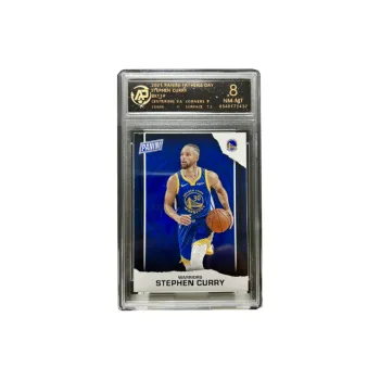 PANINI Curry Player Card Basketball Court Running Figure Print Special Hair In Ponytail Period Card Graded Cards 1 Pc