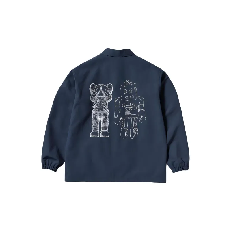 Kaws X Andy Warhol X UNIQLO KAWS X WARHOL Collaboration Jackets Unisex Navy-1
