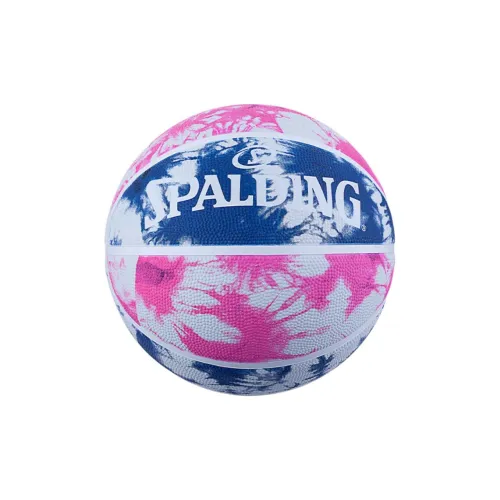 SPALDING Rubber Basketball Blue White Size 7 Ball Training Unisex
