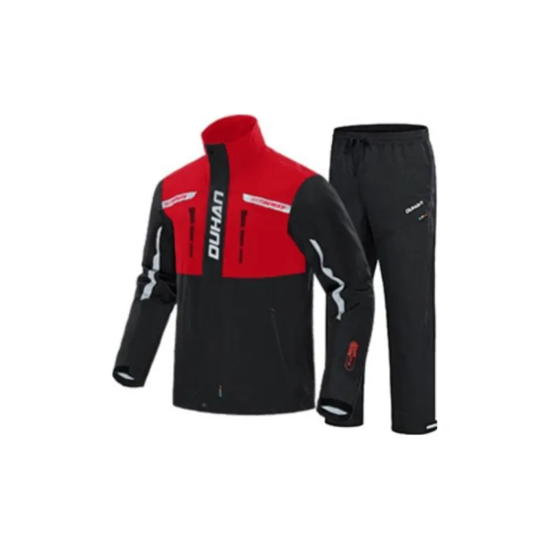 Duhan Racing Suits & Motorcycle Suits Unisex Black/Black Red-4