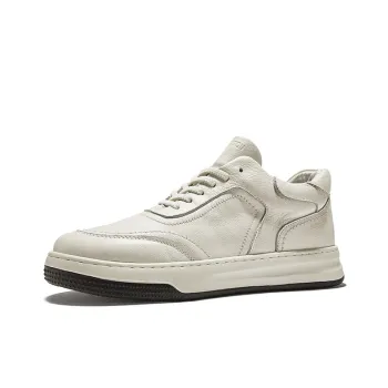 Hautton Jeans Minimalist Style Versatile Casual Skateboard Shoes White