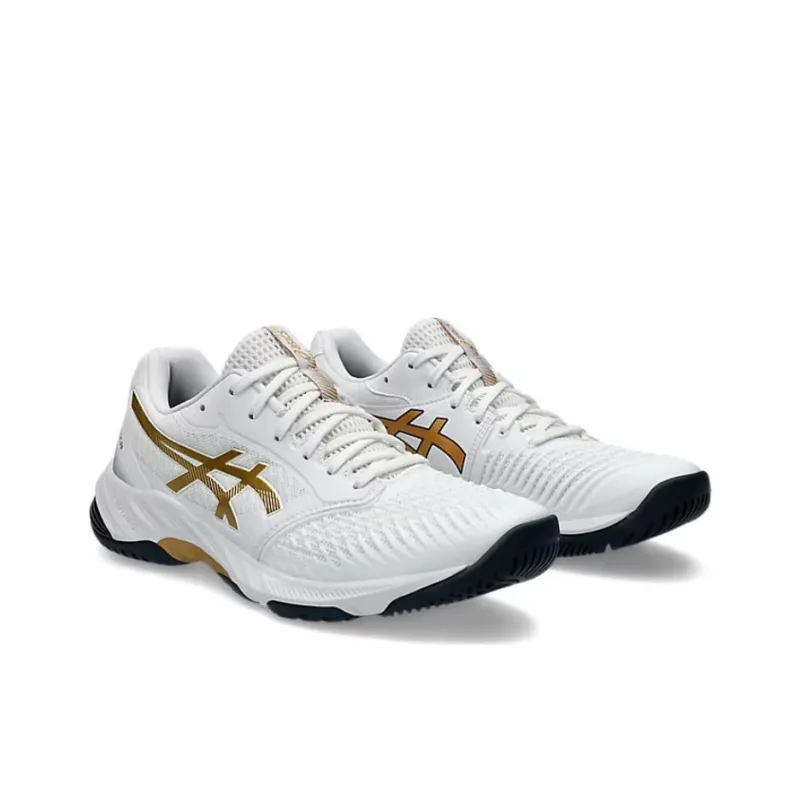 Asics Netburner Ballistic Ff 3 White Pure Gold-2