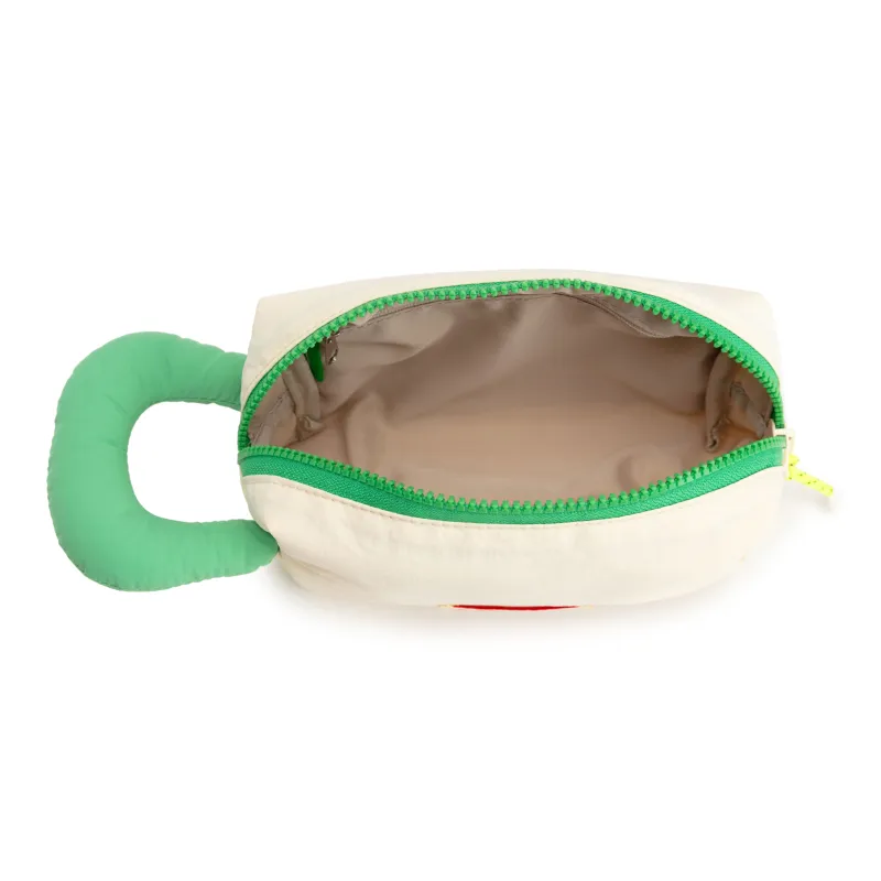 Bromen Nylon Cable Storage Bag Unisex Purple/Green Grape & White Contrast-8
