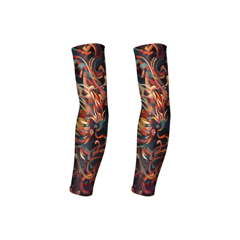 GXT Other Riding Equipment Cycling Arm Warmers Outdoor Unisex Shredded Milk/ice-29
