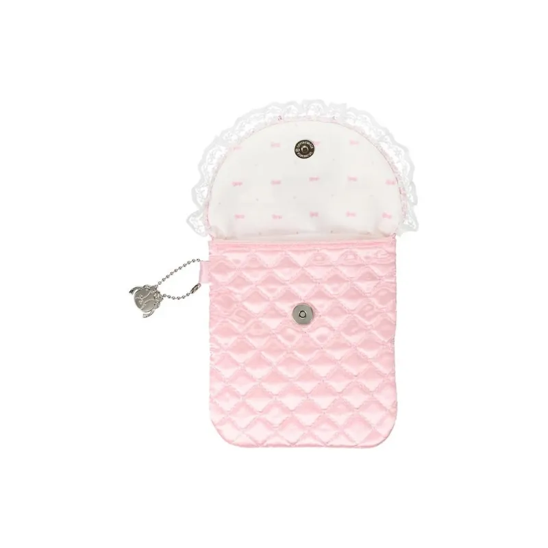 Sanrio Polyester Key Pouch Coin Purse Mini Women's Pink-1