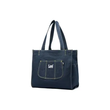 Lee Denim Shopping Bag, Shoulder Bag Regular Unisex Navy Blue/Blue White