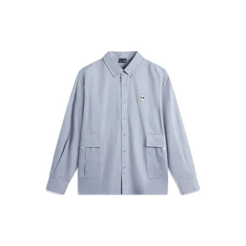 LINING Sports Life Collection Shirts Men Sea Salt Blue