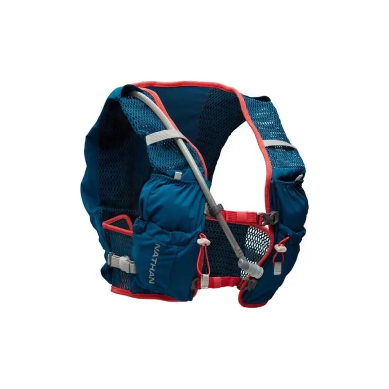 NATHAN Trail Running Hydration Pack Nylon Polyester Ocean Blue/hibiscus Flowers-1