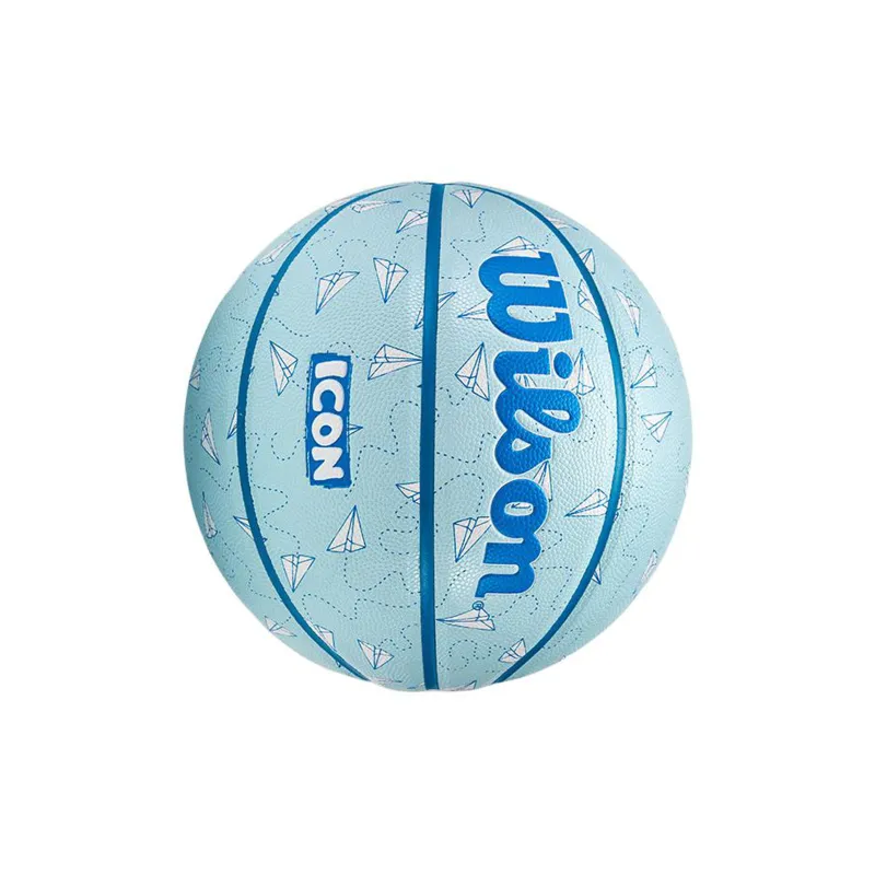 Wilson PU Basketball Blue Size 7 5 Size Training Kids'-3