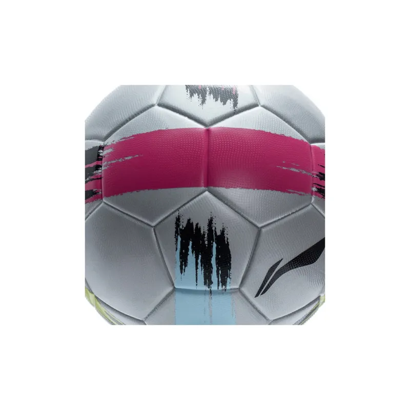 LINING YOUNG Football Size 5 Soccer PU Kids' Silver Gray \ Pink Blue-4