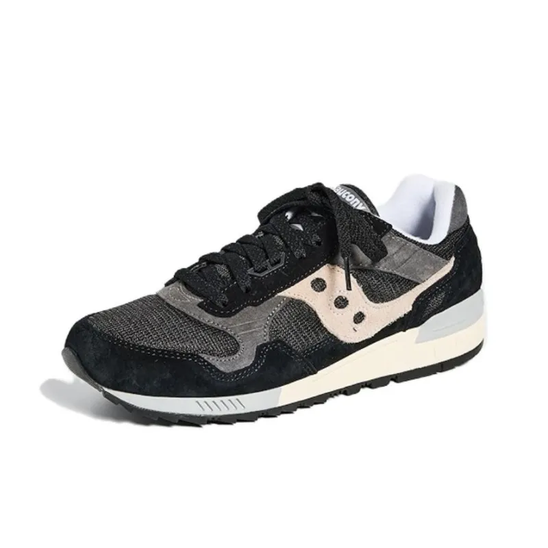 Saucony Shadow 5000 Cushioning, Slip Resistant, And Abrasion Resistant Low Top Running Shoes Unisex Black-1