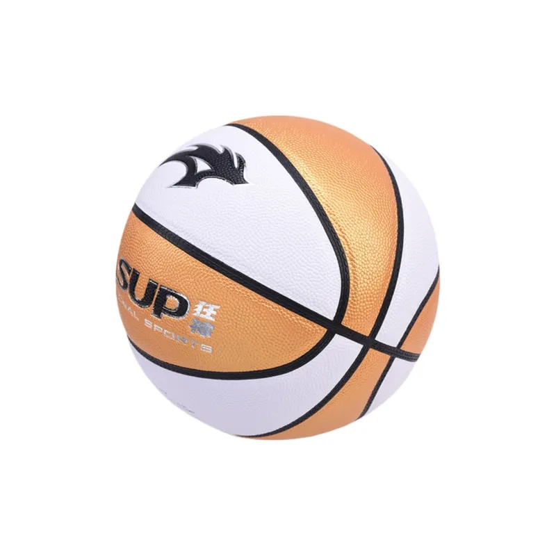 KASUP PU Basketball White Gold Size 7 Training Unisex-1