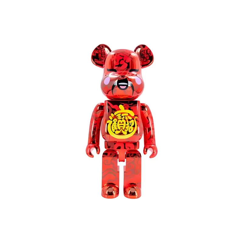 BE@RBRICK x ACU X JAHAN LOH 400%100% 2021 Zhao Cai Jin Bao Red Trendy Figures 7cm/28cm-2