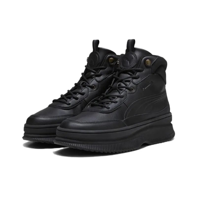 PUMA MAYRA Anti Slip Wear Resistant High Top Casual Shoes Women's Black-2