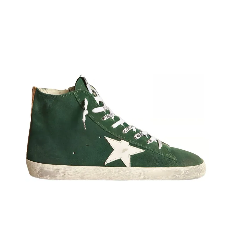 Golden Goose Francy Stylish Skateboarding Shoes Men's Green Old-fashioned-1