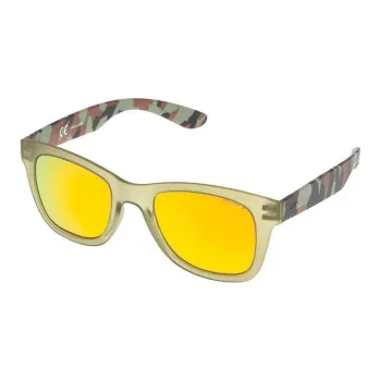 Police Injection Molding Square Sunglasses Men's Green