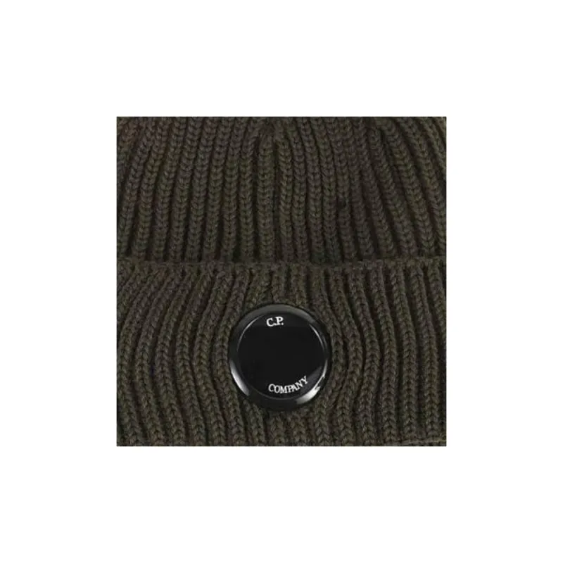 C.P.Company Lens Detailed Turn Up Hem Beanie-3