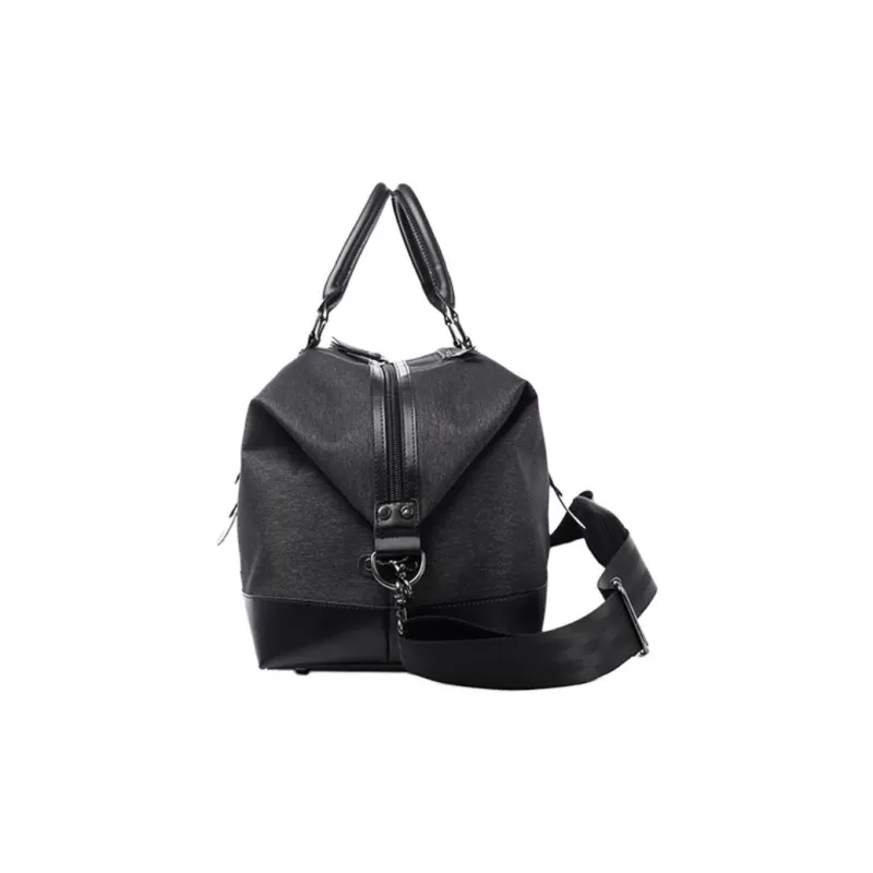 VIHUS Oxford Gym Bag Handbag Travel Bag Large Size Men's Black-2