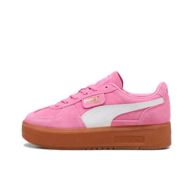 PUMA Palermo Anti Slip And Wear Resistant Lightweight Low Top Skateboard Shoes Women's Pink-0