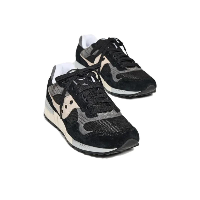 Saucony Shadow 5000 Cushioning, Slip Resistant, And Abrasion Resistant Low Top Running Shoes Unisex Black-2