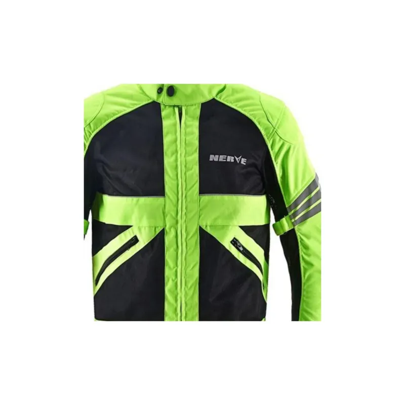 NERVE Biker Jacket Polyester Men's Beige Mesh Top-4