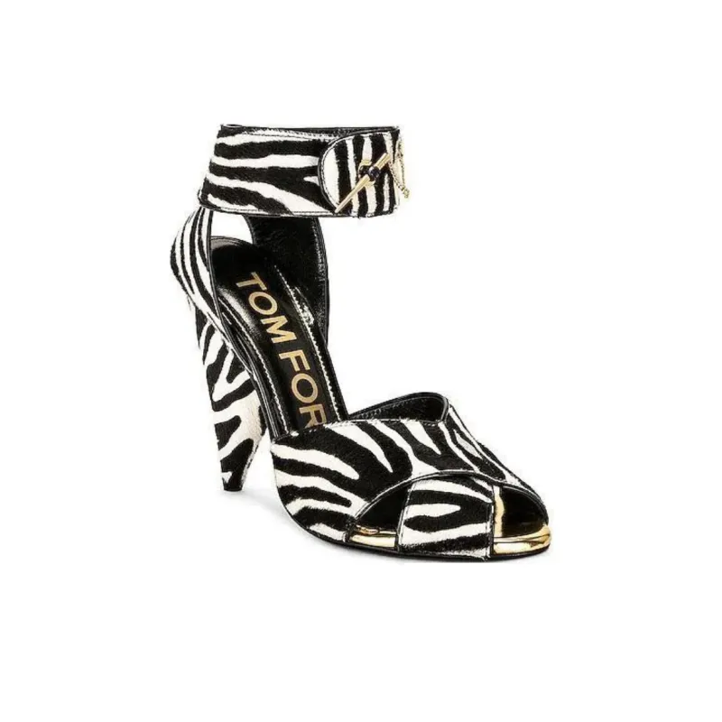 TOM FORD One Strap Sandals 10.5cm Women's Black-2