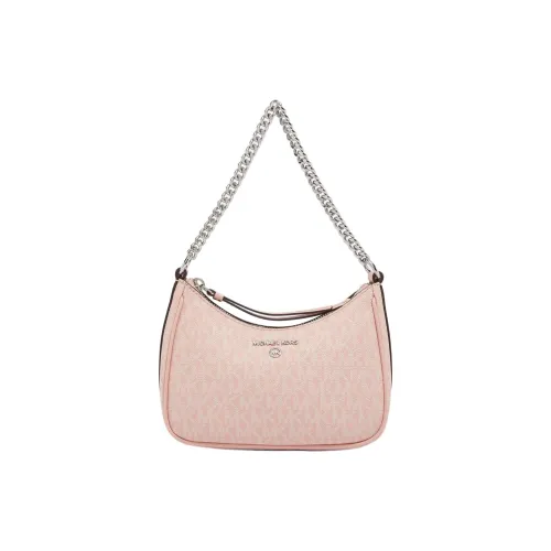MICHAEL KORS Jet Set Charm Coated Canvas Handbag, Shoulder Bag Trumpets Women's Rose Pink