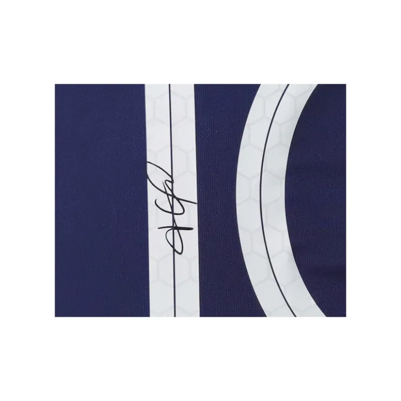 Three For Mbappé 2018 World Cup France Championship Winning Signed Soccer Apparel Jersey Included SA Certificate Framed-3