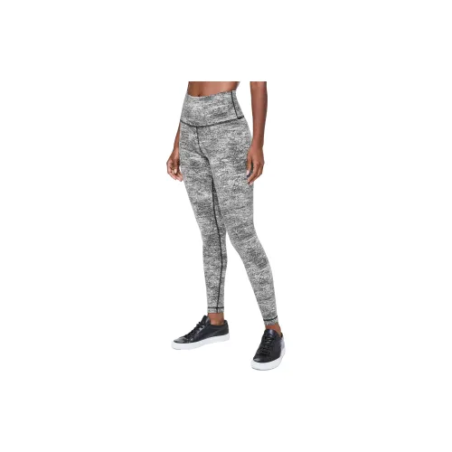 Lululemon Wunder Under Sports Pants Women's Black/White Jacquard