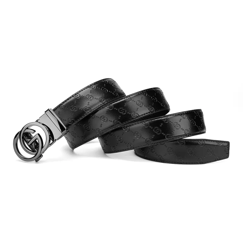 FAIRWHALE Cow Split Leather Leather Belts Men's Multicolor Width 3.5CM-3