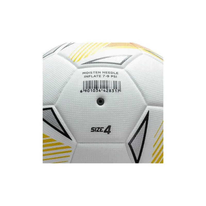 LINING YOUNG Football Size 4 Soccer PU Machine Stitched Soccer Ball Kids' White Orange-1