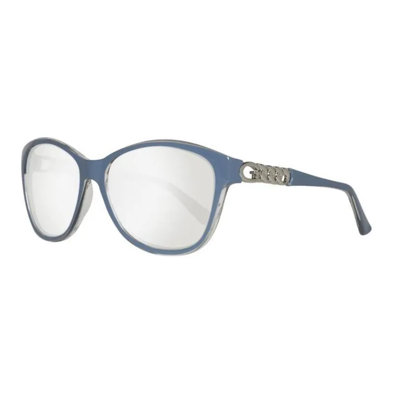 GUESS Plastic Irregular Shape Sunglasses Women's Blue-0