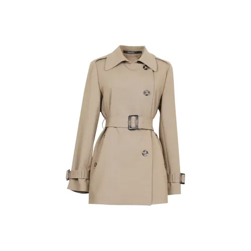 ROEYSHOUSE Trench Coats Women's Khaki Green