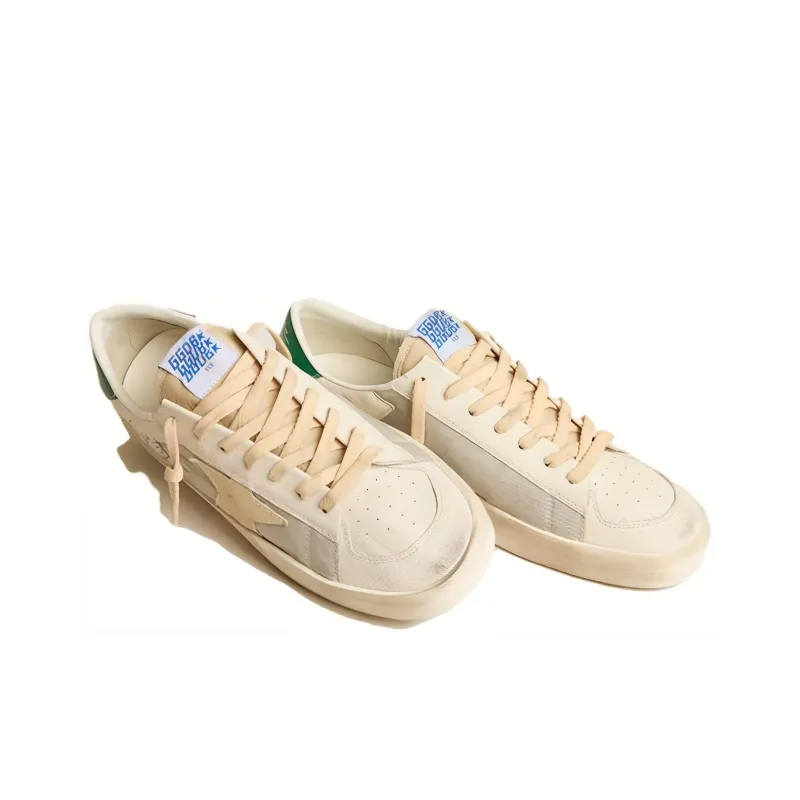 Golden Goose Low Top Skateboard Shoes Men's White-2
