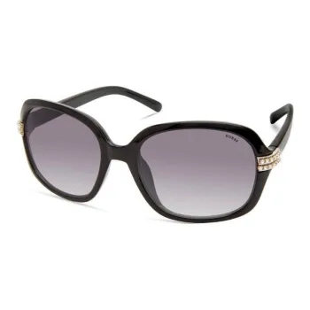 GUESS Resin Square Sunglasses Women's Black