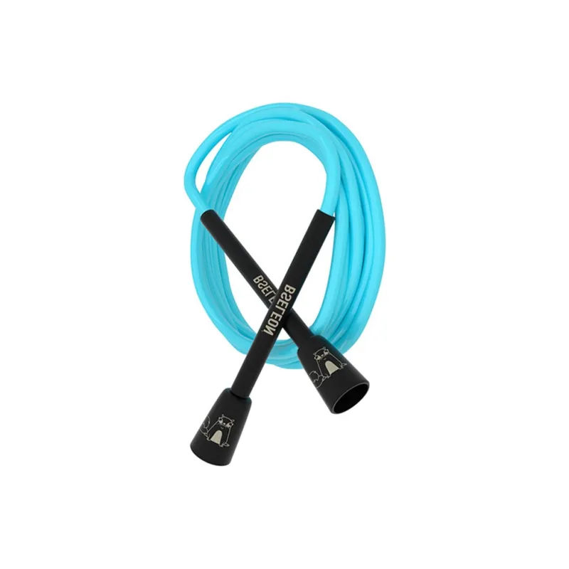 BSELEON Professional Racing Non Countable Jump Ropes Fitness Crowd PVC Cord, Plastic Controller 3m-5