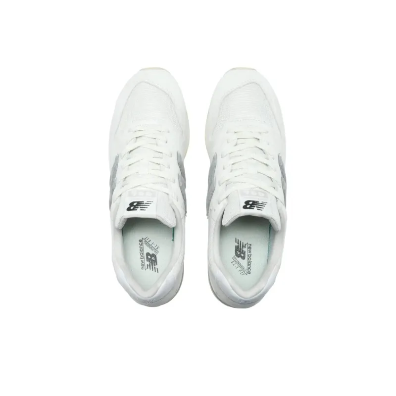 New Balance Anti Slip Wear Resistant Low Top Casual Running Shoes Men's White Gray-3
