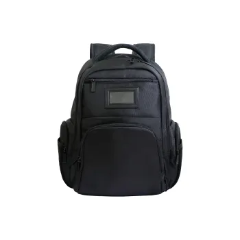 SUISSEWIN Nylon Backpack Regular Unisex Black
