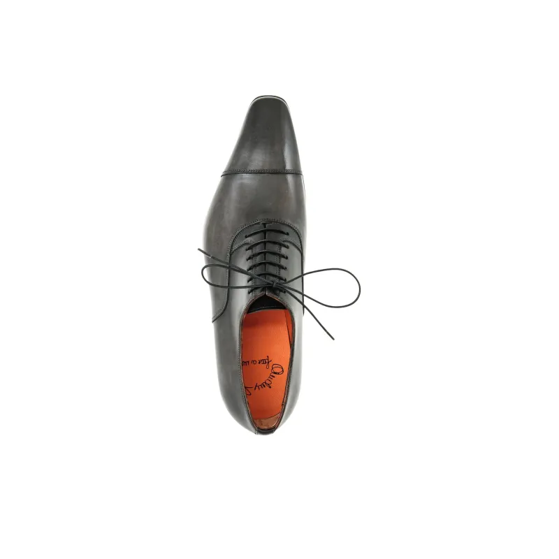 Santoni Greyhound Dress Shoes Men's Gray-4