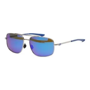 Under Armour Plastic Metal Aviator Sunglasses Men's Silver